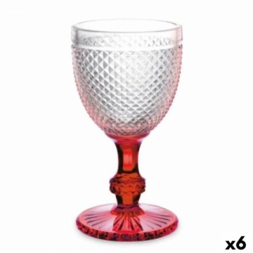 Vivalto Vīna glāze Dimanta Sarkans Caurspīdīgs Stikls 330 ml (6 gb.)