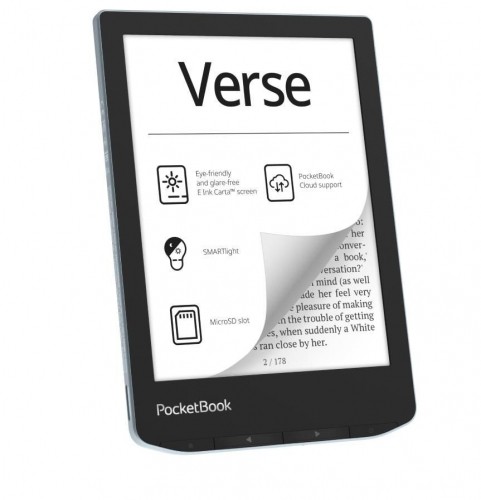 POCKETBOOK  
         
       E-Reader||Verse|6"|1024x758|1xUSB-C|Micro SD|Wireless LAN|Blue|PB629-2-WW image 1