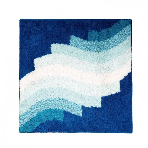 Vannas istabas paklājs Streak 55x50 cm, zils, akrils image 1