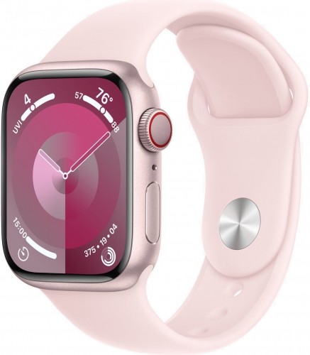 Apple Watch 9 GPS + Cellular 41mm Sport Band S/M, pink (MRHY3ET/A) image 1