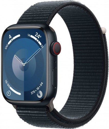 Apple Watch 9 GPS + Cellular 45mm Sport Loop, midnight (MRMF3ET/A) image 1