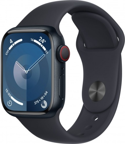 Apple Watch 9 GPS + Cellular 41mm Sport Band M/L, midnight (MRHT3ET/A) image 1