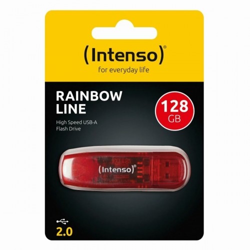 USB Zibatmiņa INTENSO Rainbow Line 128 GB image 2