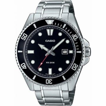Мужские часы Casio MDV-107D-1A1VEF Чёрный Серебристый