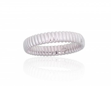 Серебряное кольцо #2101838(PRh-Gr), Серебро 925°, родий (покрытие), Размер: 17, 2.6 гр.