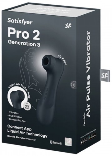 Satisfyer air impulse vibrator Pro 2 Generation 3, dark grey image 4