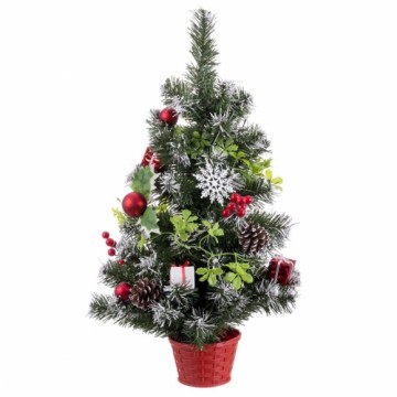 Bigbuy Christmas Jaungada eglīte Sarkans Daudzkrāsains Plastmasa Ananāsi 60 cm