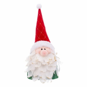 Bigbuy Christmas Ziemassvētku Nieciņš Daudzkrāsains Spalvas Smiltis Audums Ziemassvētku vecītis 12 x 36 cm