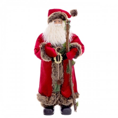 Bigbuy Christmas Ziemassvētku Nieciņš Sarkans Daudzkrāsains Polirezīns Audums 80 cm image 1