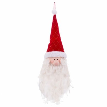 Bigbuy Christmas Ziemassvētku Nieciņš Daudzkrāsains Spalvas Audums Ziemassvētku vecītis 55 x 20 cm