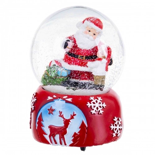 Bigbuy Christmas Eglītes rotājums Daudzkrāsains Stikls Polirezīns Ziemassvētku vecītis 10,5 x 10,5 x 14,8 cm image 1