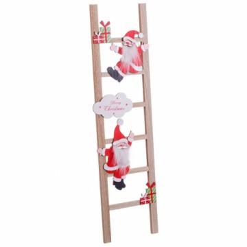 Bigbuy Christmas Новогоднее украшение Разноцветный Деревянный лестница Дед Мороз 17 x 1,8 x 60 cm