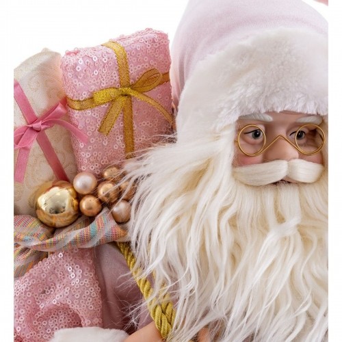 Bigbuy Christmas Ziemassvētku Nieciņš Rozā Plastmasa Polirezīns Audums 60 cm image 3