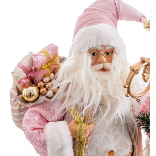 Bigbuy Christmas Ziemassvētku Nieciņš Rozā Plastmasa Polirezīns Audums 45 cm image 2
