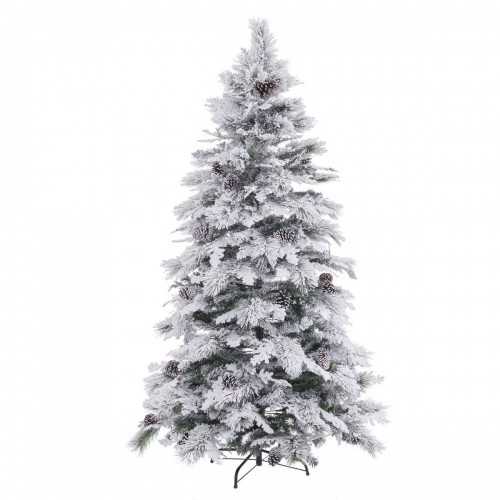 Bigbuy Christmas Jaungada eglīte Balts Zaļš PVC Metāls Polietilēns Sniegputenis 240 cm image 1