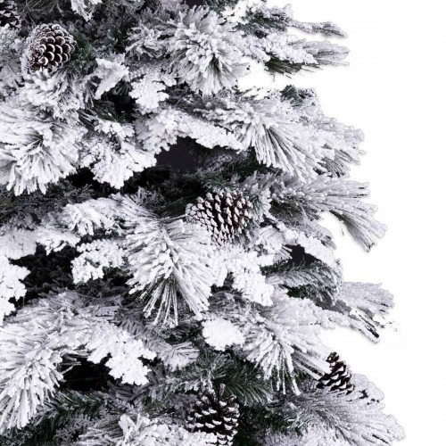 Bigbuy Christmas Jaungada eglīte Balts Zaļš PVC Metāls Polietilēns Sniegputenis 240 cm image 2