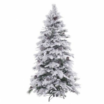 Bigbuy Christmas Jaungada eglīte Balts Zaļš PVC Metāls Polietilēns Sniegputenis 240 cm