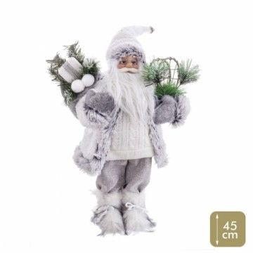Bigbuy Christmas Ziemassvētku Nieciņš Balts Plastmasa Polirezīns Audums 45 cm