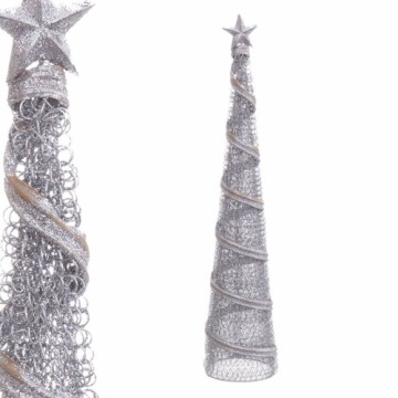 Bigbuy Christmas Новогоднее украшение Серебряный Металл Конический 10 x 10 x 50 cm