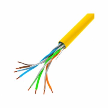 Жесткий сетевой кабель UTP кат. 6 Lanberg LCU5-10CC-0305-Y 305 m Жёлтый