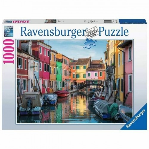 Puzle un domino komplekts Ravensburger 17392 Burano Canal - Venezia 1000 Daudzums image 1