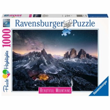Puzle un domino komplekts Ravensburger 17318 Three Peaks at Lavaredo - Italy 1000 Daudzums