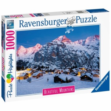 Puzle un domino komplekts Ravensburger 17316 The Bernese Oberland - Switzerland 1000 Daudzums