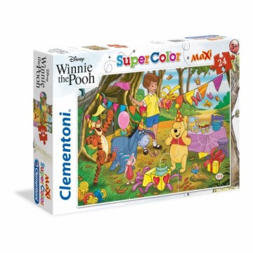 Puzle un domino komplekts Winnie The Pooh Clementoni 24201 SuperColor Maxi 24 Daudzums