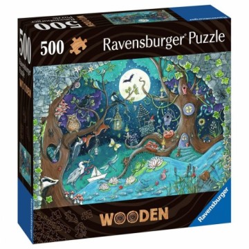 Puzle un domino komplekts Ravensburger 17516 Fantasy Forest Koks 500 Daudzums