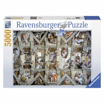 Puzle un domino komplekts Ravensburger 17429 The Sistine Chapel - Michelangelo 5000 Daudzums