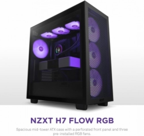 Nzxt. Datora korpuss NZXT H7 Flow RGB Black image 3