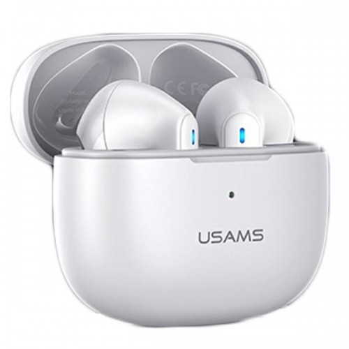 USAMS Słuchawki Bluetooth 5.2 TWS NX10 Series Dual mic bezprzewodowe biały|white BHUNX02 image 1