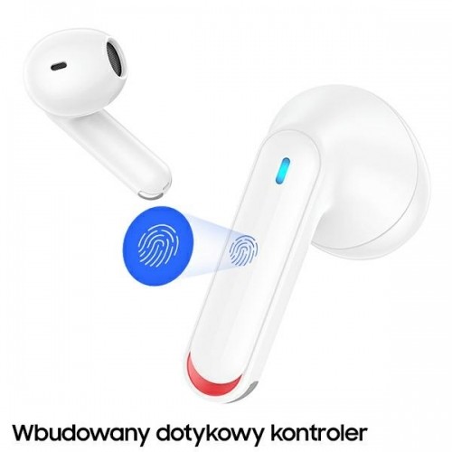 USAMS Słuchawki Bluetooth 5.2 TWS NX10 Series Dual mic bezprzewodowe biały|white BHUNX02 image 5