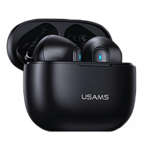 USAMS Słuchawki Bluetooth 5.2 TWS NX10 Series Dual mic bezprzewodowe czarny|black BHUNX01 image 1