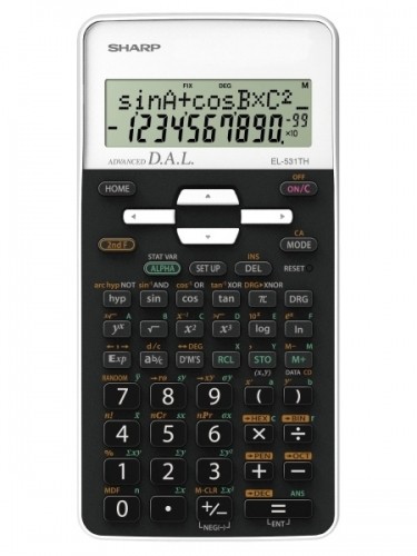 Zinātniskais kalkulators Sharp SH-EL531THWH, balts image 1