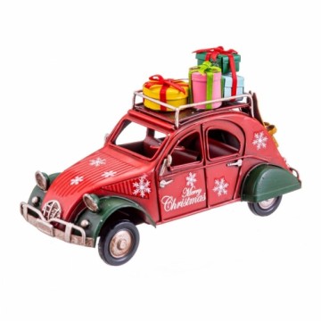 Bigbuy Christmas Ziemassvētku Nieciņš Sarkans Daudzkrāsains Metāls Automobilis 16 x 7 x 9,5 cm