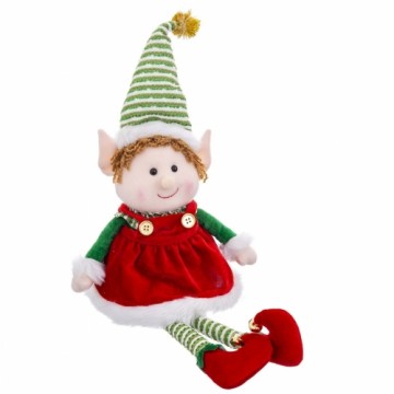 Bigbuy Christmas Новогоднее украшение Разноцветный Foam Ткань девочка Эльф 40 cm