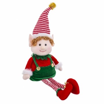 Bigbuy Christmas Ziemassvētku Nieciņš Daudzkrāsains Foam Audums Bērns Elfs 40 cm