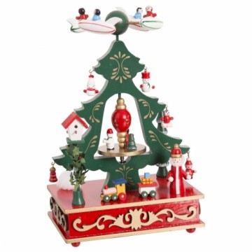 Bigbuy Christmas Ziemassvētku Nieciņš Daudzkrāsains Koks Lidmašīna 18,3 x 12,7 x 24 cm