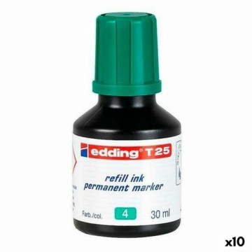Uzpildīšanas tinte Edding T25 Permanentais marķieris Zaļš 30 ml (10 gb.)
