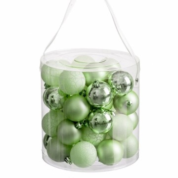 Bigbuy Christmas Ёлочные шарики Зеленый 5 x 5 x 5 cm (40 штук)
