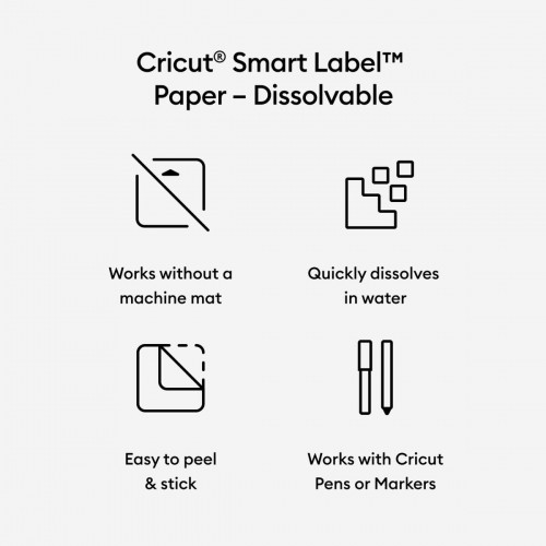 Soluble paper for cutting plotter Cricut SMART image 4