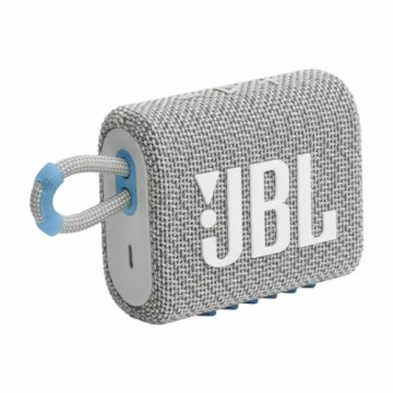 JBL ūdensizturīga portatīvā skanda JBL Go 3 ECO, balta - JBLGO3ECOWHT
