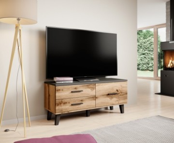 Halmar TV stand LOTTA 120 1D2S wotan oak/ black
