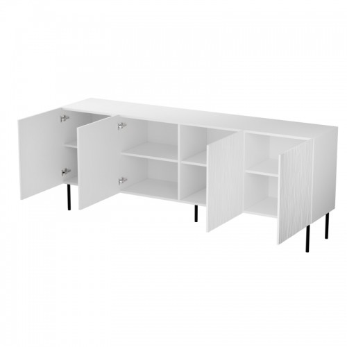 Halmar JUNGLE chest of drawers 190 white mat/ white mat image 3