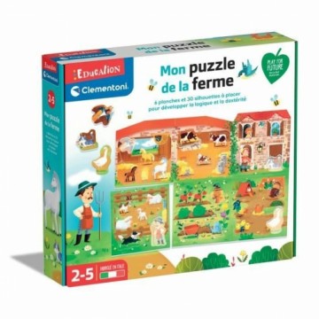 Izglītojošā Spēle Clementoni Mon Puzzle de la Ferme (FR) Daudzkrāsains (30 Daudzums)