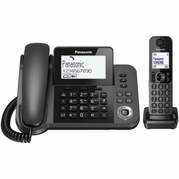 Fiksētais Telefons Panasonic KX-TGF310 Balts Melns Pelēks