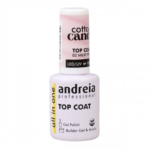 Nagu laka Andreia Cotton Candy Top Coat Nº 02 Milky Pink 10,5 ml image 1