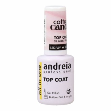Лак для ногтей Andreia Cotton Candy Top Coat Nº 02 Milky Pink 10,5 ml