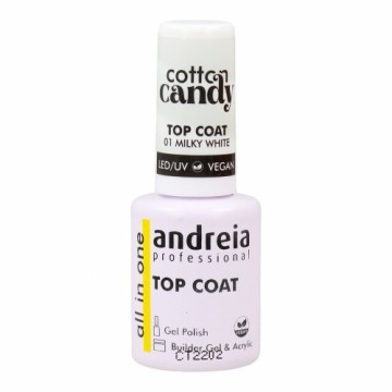 Nagu laka Andreia Cotton Candy Top Coat Nº 01 Milky White 10,5 ml